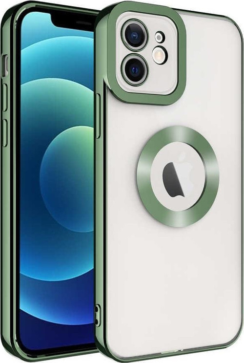 Apple iPhone 12 Kılıf Kamera Korumalı Logo Gösteren Omega Kapak