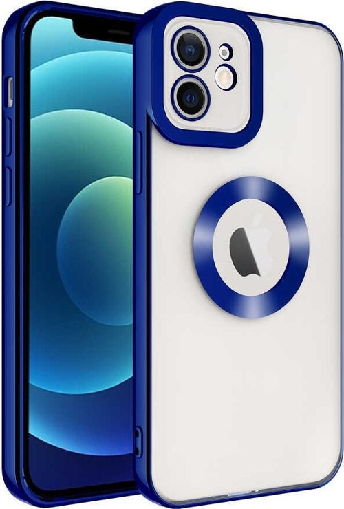 Apple iPhone 12 Kılıf Kamera Korumalı Logo Gösteren Omega Kapak
