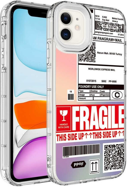 Apple iPhone 11 Kılıf Kamera Korumalı Renkli Desenli Sert Silikon Korn Kapak