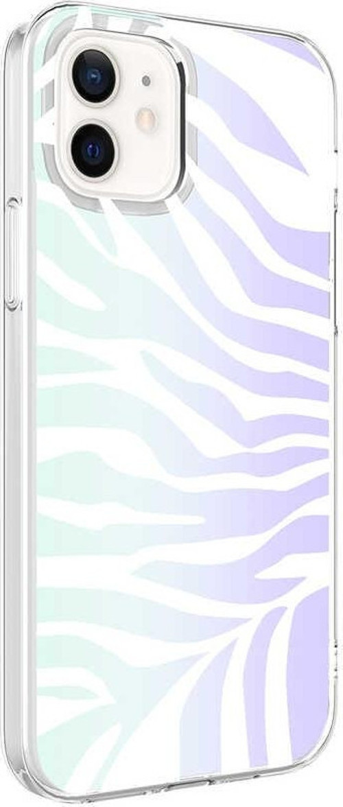 Apple iPhone 12 Kılıf M-Blue Desenli Kapak