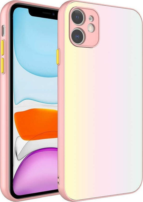 Apple iPhone 11 Kılıf Kamera Korumalı Renkli Temperli X-Cam Kapak