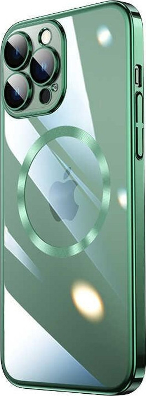 Apple iPhone 13 Pro Max Kılıf Wireless Şarj Özellikli Sert PC Riksos Magsafe Kapak