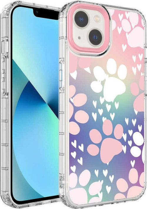 Apple iPhone 14 Plus Kılıf Kamera Korumalı Renkli Desenli Sert Silikon Korn Kapak
