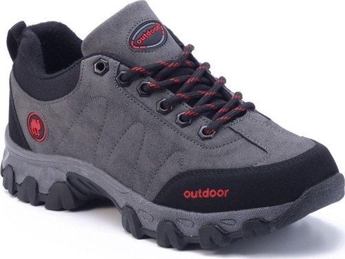 Füme Siyah Kışlık Dayanıklı Bağcıklı Unisex Outdoor Bot Ayakkabı 4054 43