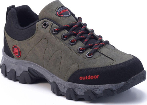 Haki Kışlık Dayanıklı Bağcıklı Unisex Outdoor Bot Ayakkabı 4054 40