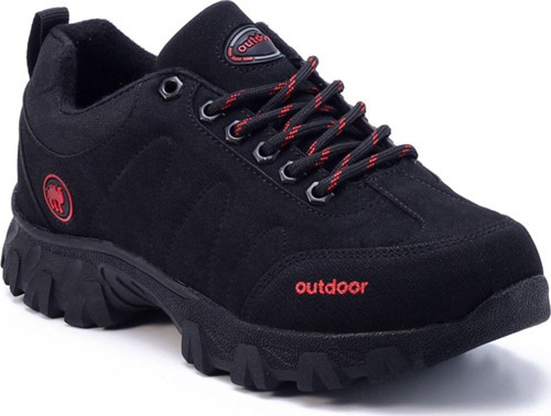 Siyah Kışlık Dayanıklı Bağcıklı Unisex Outdoor Bot Ayakkabı 4054 38