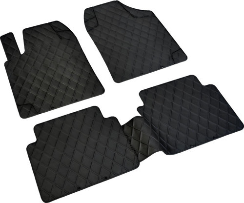 Ford Tourneo Courier Havuzlu Universal 3D Paspas Havuzlu Pufi Diamond Siyah