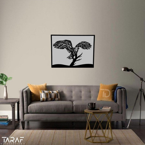 Tarafını Seç Kara Kartal Görünümlü Ağaç Tablosu 40 x 30 cm