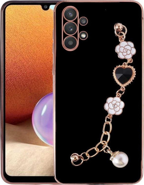Samsung A32 4G Kılıf El Tutamaçlı Kamera Korumalı Taka Silikon Kapak