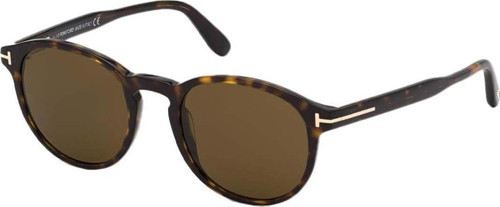 Ft0834S 01A 50 Unisex Yuvarlak Kırçıllı Kahverengi Kemik Güneş Gözlüğü