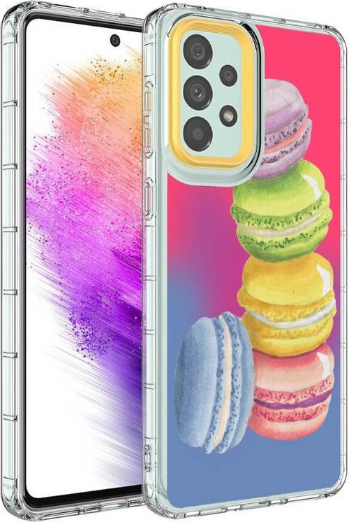 Samsung A33 5G Kılıf Kamera Korumalı Renkli Desenli Sert Silikon Korn Kapak