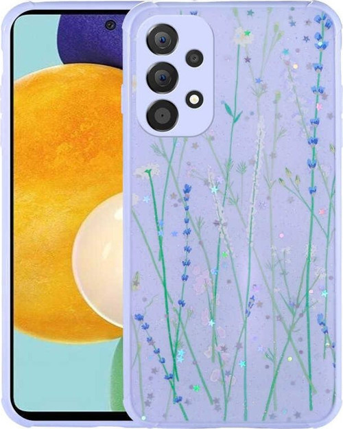 Samsung A33 5G Kılıf Simli Desenli Kamera Korumalı Parlak Popy Kapak