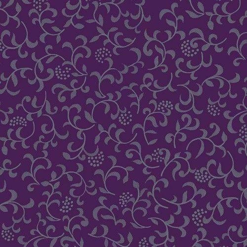 343-1004 Mor Sarmaşık Çiçekli Yapışkanlı Folyo (45cm x 1,5mt)
