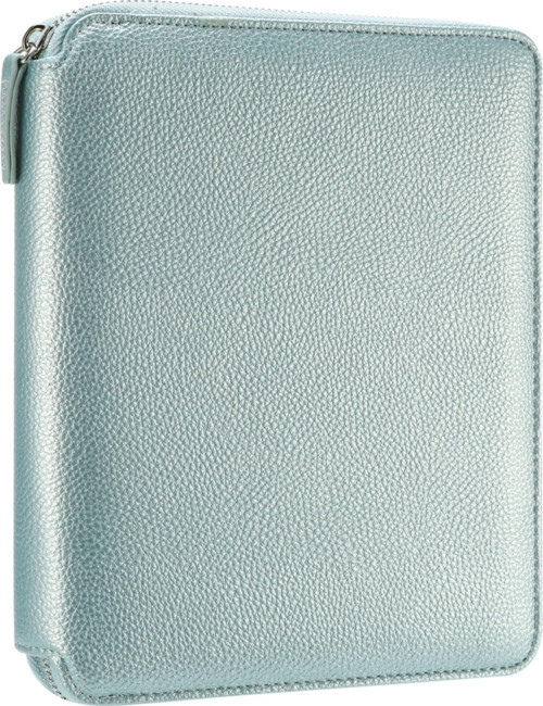 Buffalo Zipper Folder Defter Sedefli Mavi Çizgili