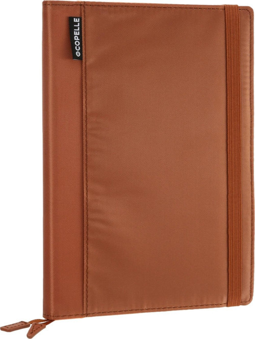 Copelle Press Kit - Çizgili Defter Organizer 14x20 Cm Kahverengi