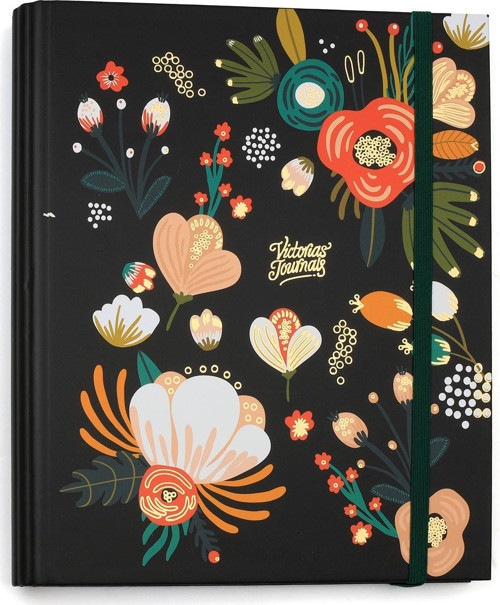 Retro Süresiz Planlayıcı Ajanda 17x24 Cm Siyah