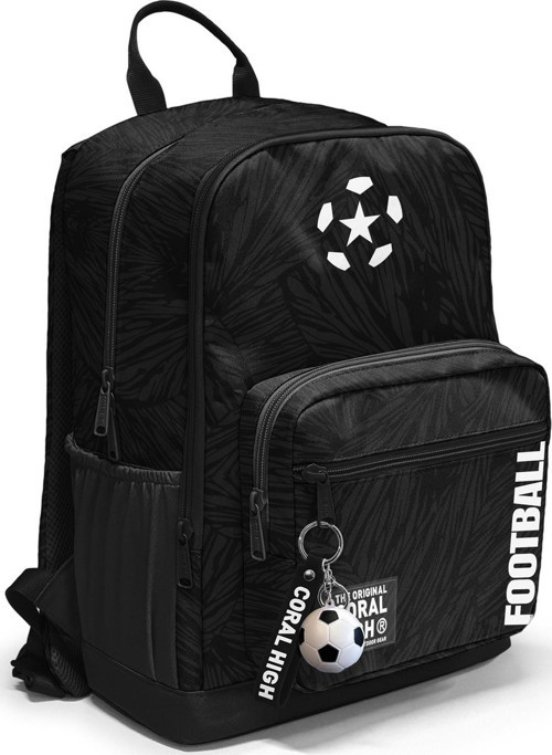 Siyah Futbol Desenli Okul Sırt Çantası 23698
