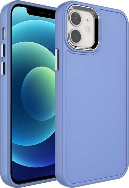 Apple iPhone 11 Kılıf Metal Çerçeve ve Buton Tasarımlı Sert Botox Kapak