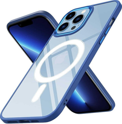 Apple iPhone 12 Pro Max Kılıf Wireless Şarj Özellikli Krom Magsafe Silikon Kapak