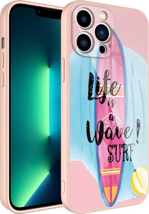 Apple iPhone 12 Pro Kılıf Kamera Korumalı Desenli Sert Silikon Epoksi Kapak