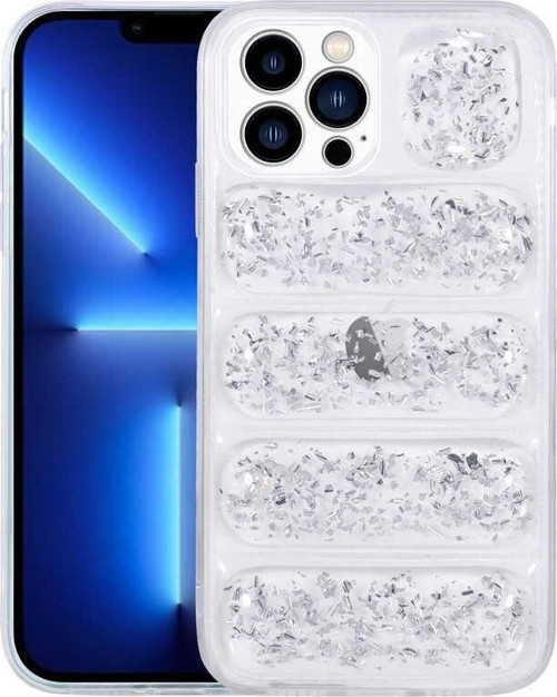 Apple iPhone 12 Pro Kılıf Kamera Korumalı Simli Airbag'li Dalga Kapak