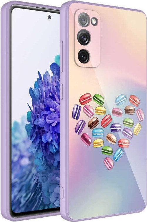 Samsung S20 FE Kılıf Kamera Korumalı Desenli Sert Silikon Epoksi Kapak