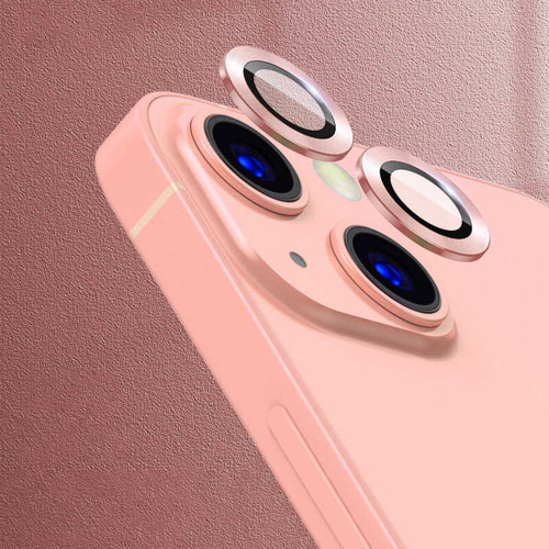 Apple iPhone 13 Mini CL-07 Kamera Lens Koruyucu Rose Gold