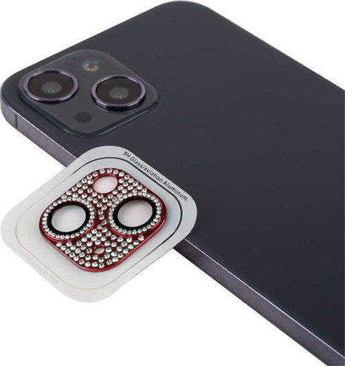 Apple iPhone 13 Mini CL-08 Kamera Lens Koruyucu Kırmızı
