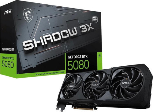 GeForce RTX 5080 Shadow 3X OC 16GB DLSS 4 256 Bit GDDR7 Ekran Kartı