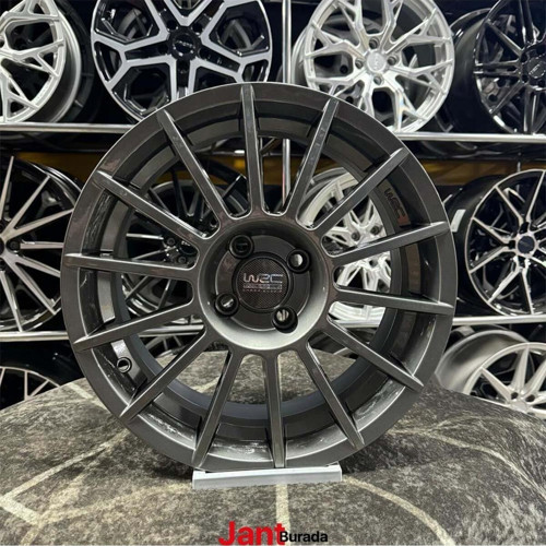 16" (İnç) 4X108 Wrc Et25 Gb 65.1 Titanyum Jant Modeli Citroen Peugeot 4 Adet
