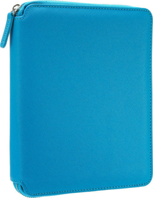 Sofia Zipper Folder Defter Mavi-noktalı