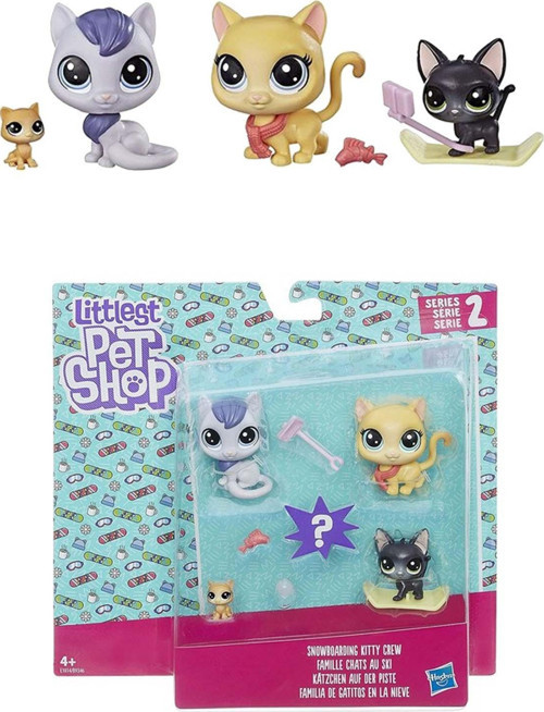 LPS Hasbro Minişler 8 Parça Movie Snowboarding Kitty Crew Miniş Ailesi PC157