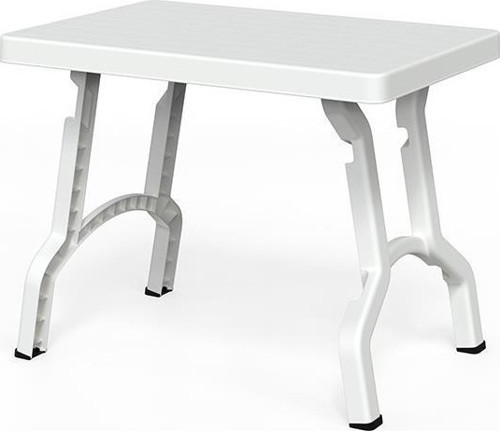 SY-2591 Beyaz Plastik Katlanır Sehpa Bahçe Sehpası