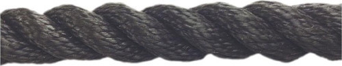 Polyester Halat 3 Kollu 12 Mm Siyah