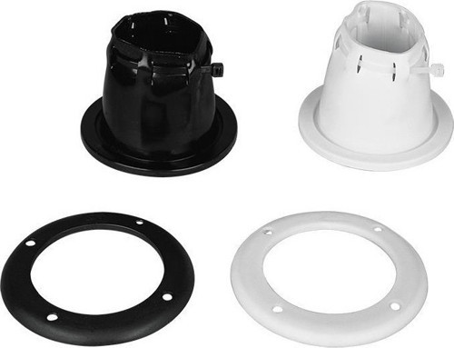 Cable Boot Adjustable w/Screwed Ring, Ø105mm, cut-out Ø85mm White