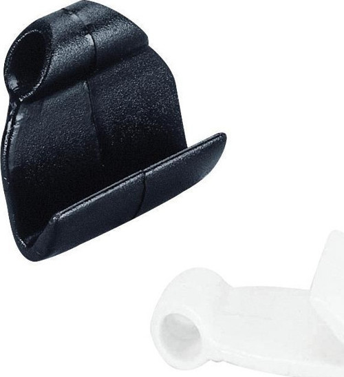 Hook f/Infl. Boat Cover, 40x40mm, Ø6mm Rope, Grey