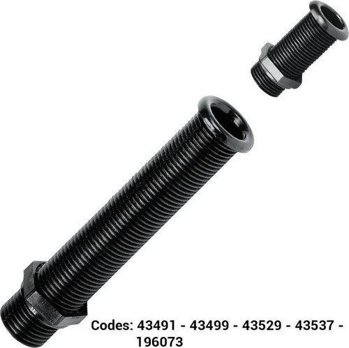 Thru-Hull Stand. Flange, 7/8",Int.Ø22mm, L62mm,White