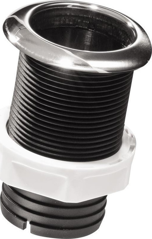 Thru-Hull w/Inox Flange 1 ½",w/Hose Barb Ø45mm, L87mm