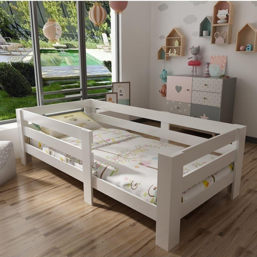 Montessori Karyola - X2009- Beyaz-90X190Cm Yatak Uyumlu