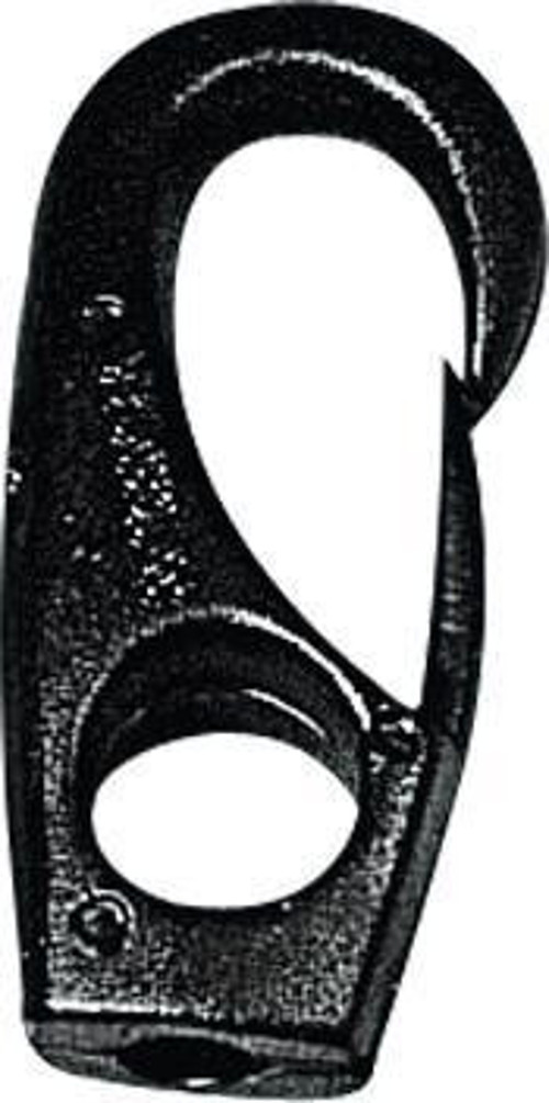 Snap Hook w/Eye Ø10x42mm, f/Ø4mm Cord, Polyam. White