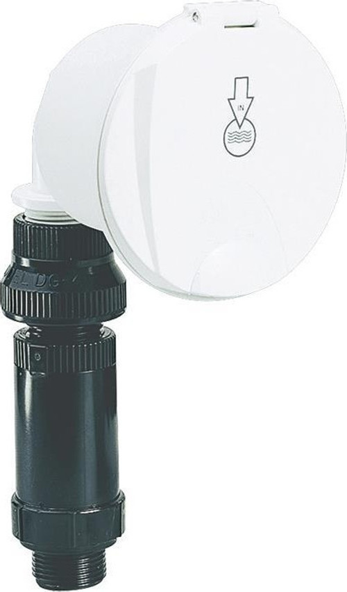 Case w/Fr. Water Inlet, w/Lid, Straight Conn. Chrome