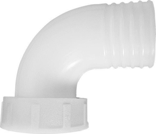 Thru-Hull 1 1/2" Elb. 90ºFemConn.f/Hose Ø40mm, White