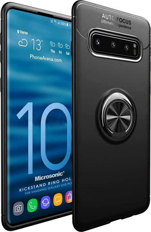 Galaxy S10 Plus Kılıf - Manyetik Yüzüklü Stand Olabilme Özelliğine Sahip Kapak