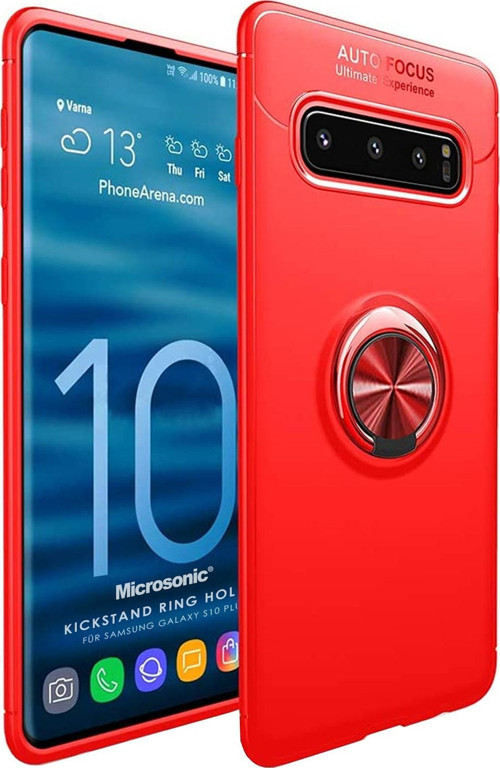 Galaxy S10 Plus Kılıf - Manyetik Yüzüklü Stand Olabilme Özelliğine Sahip Kapak