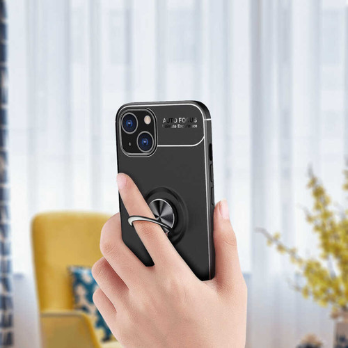 Apple İphone 13 Mini Kılıf 360 Dönebilen Yüzük Aparatlı Ravel Kapak