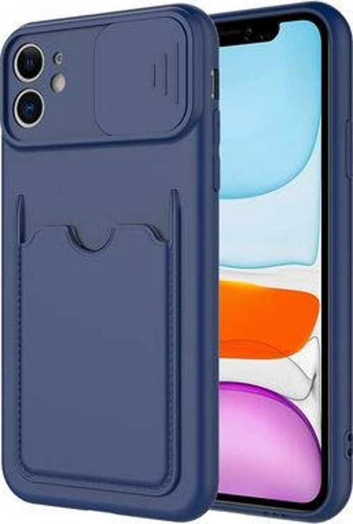 Apple İphone 12 Kılıf Arka Cüzdan Cepli Kamera Korumalı Slikon Kapak
