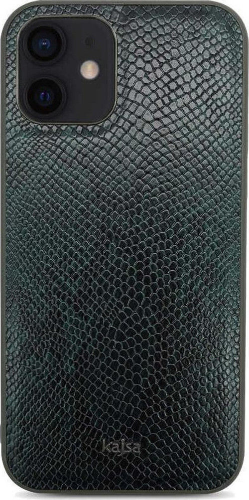 Apple İphone 12 Kılıf Yılan Derisi Kadife İç Yüzey Snake Pattern Kapak