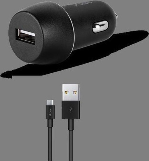 SmartCharger 2.1A Araç Şarj Aleti ve Micro USB Kablo Siyah - 2CKS20MS