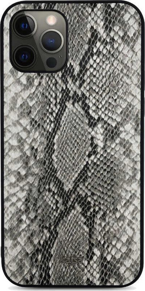 Apple İphone 12 Pro Kılıf Yılan Derisi Kadife İç Yüzey Snake Pattern Kapak
