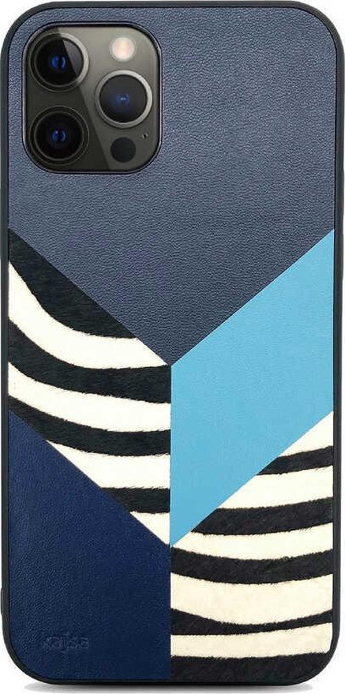 Apple İphone 12 Pro Kılıf Zebra Desenli Kajsa Combo Kapak